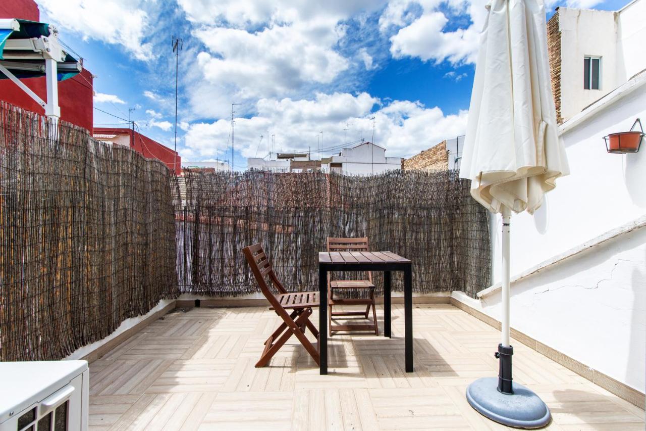 Estudio Para Parejas Con Terraza En La Playa Valencia Luaran gambar