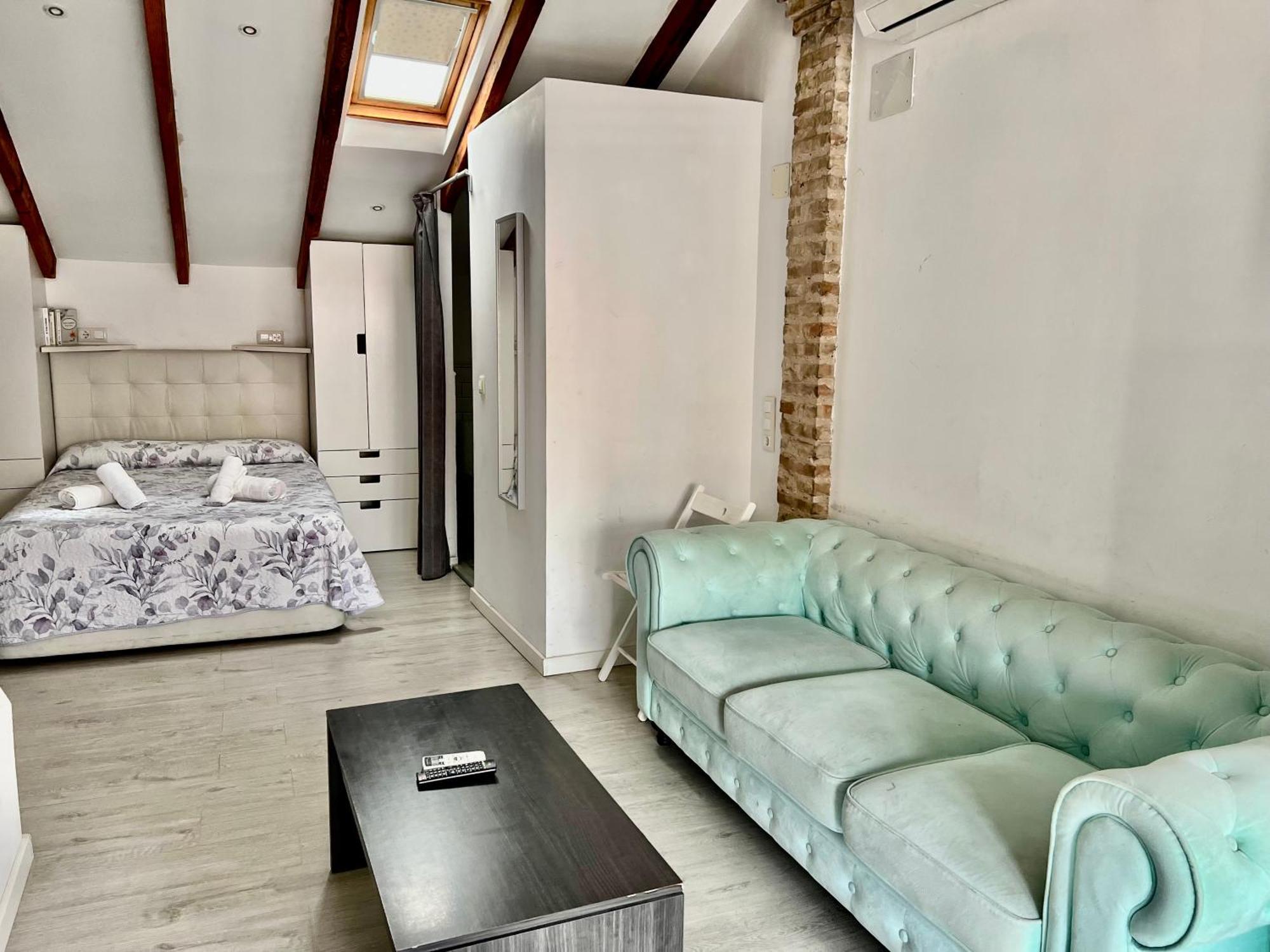 Estudio Para Parejas Con Terraza En La Playa Valencia Luaran gambar