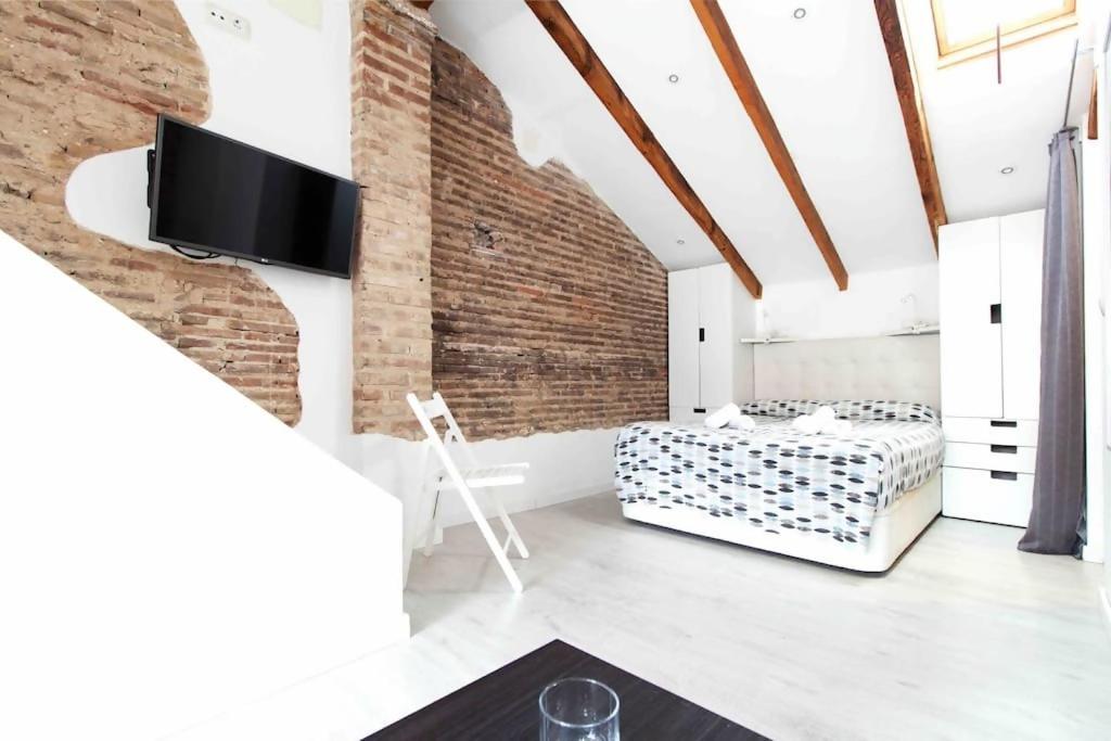Estudio Para Parejas Con Terraza En La Playa Valencia Luaran gambar